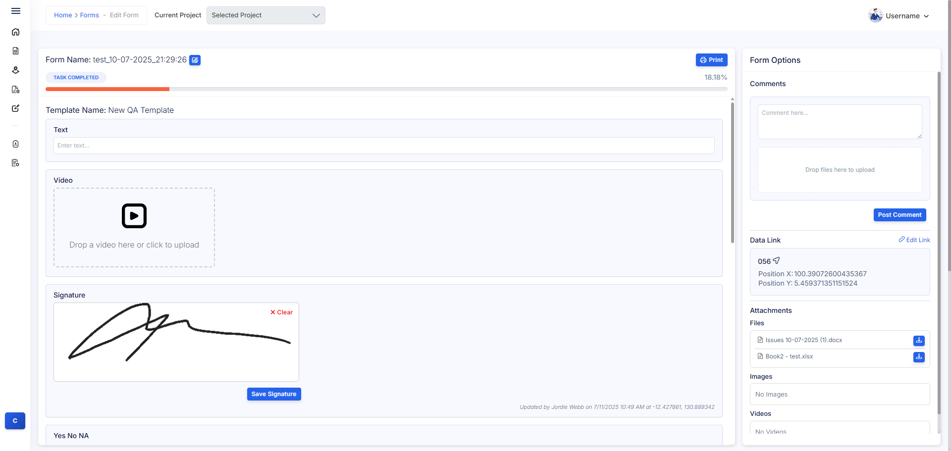 Oriyent Advanced Form Builder with Field Options