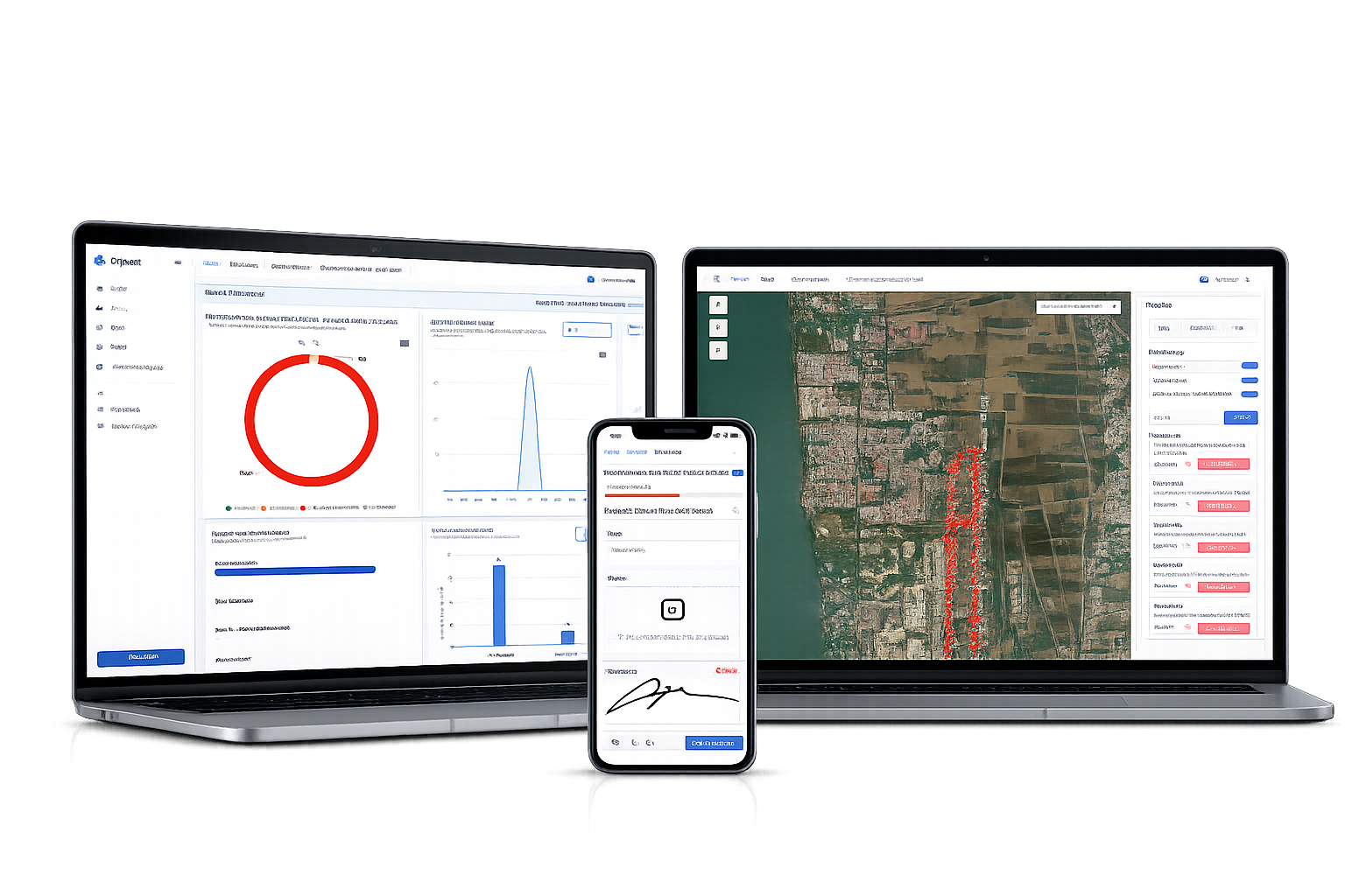 Oriyent field operations dashboard